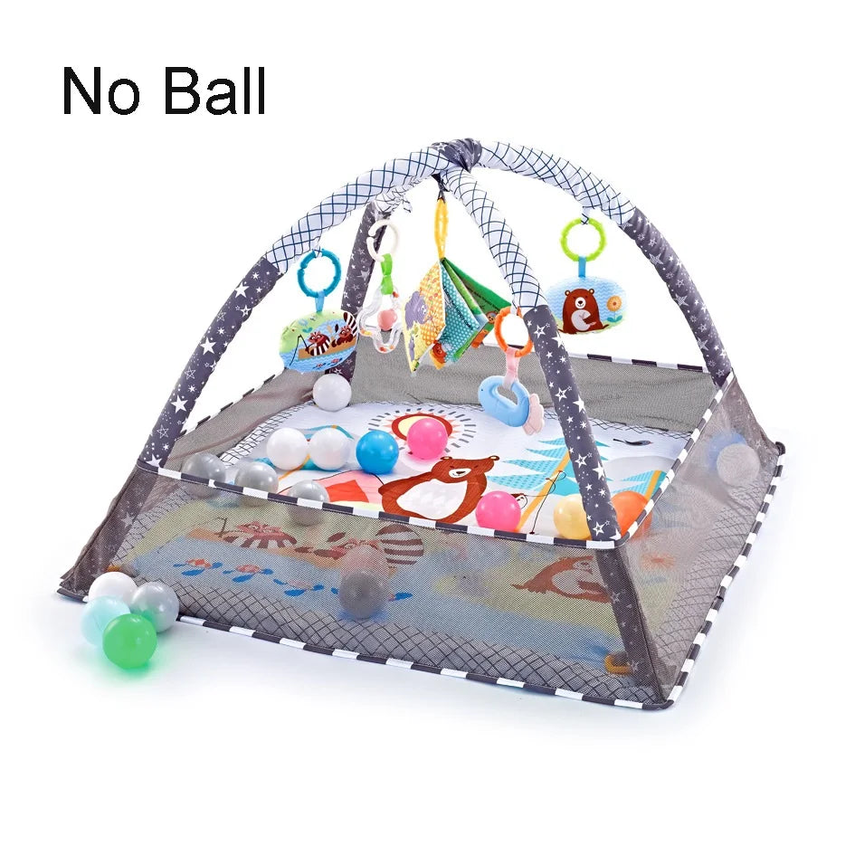 Baby Activity Gym with Play Mat & Hanging Toys – Sensory Play for Newborns & Toddlers