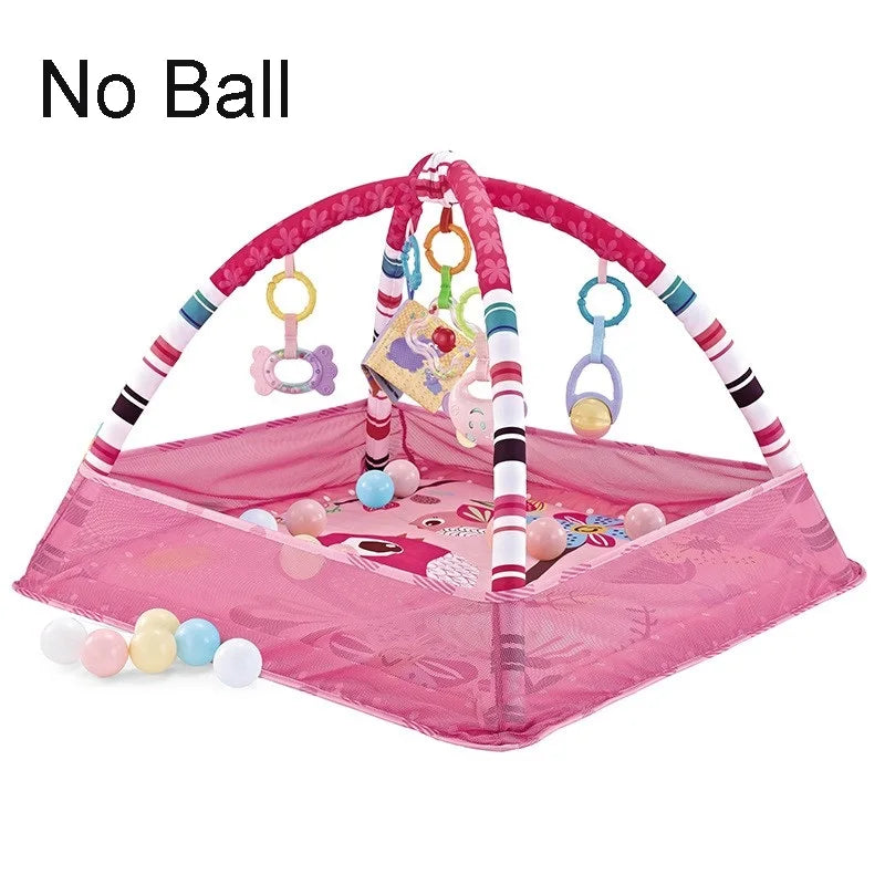 Baby Activity Gym with Play Mat & Hanging Toys – Sensory Play for Newborns & Toddlers